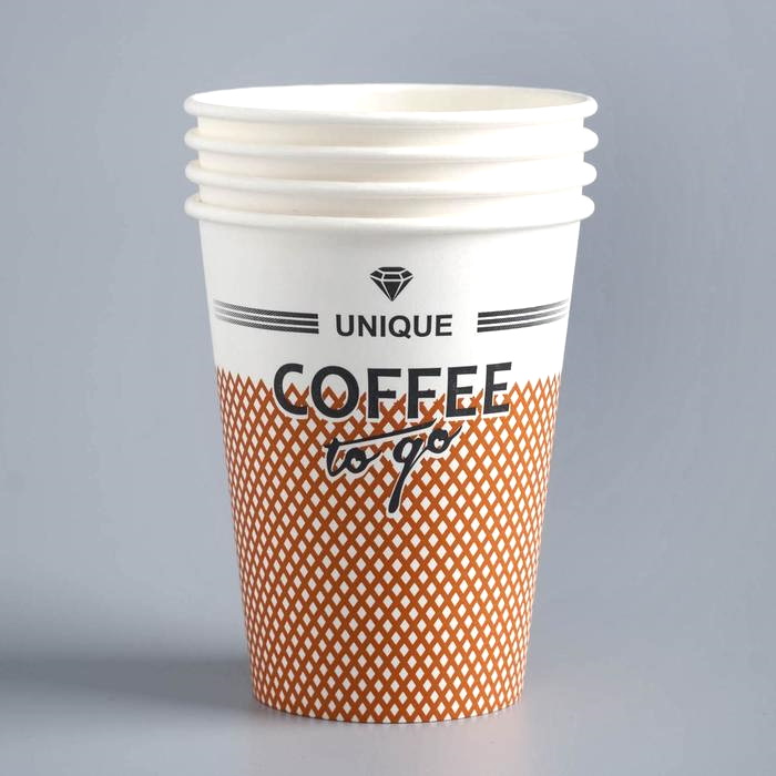 Стакан бумажный 350 мл "Coffee To Go" d 90 мм (крышка 130180, 182, 183, 185, 195, 196, 197)