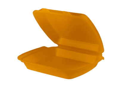 Ланчбокс односекционный 247х208х63 мм оранжевый, ВПС