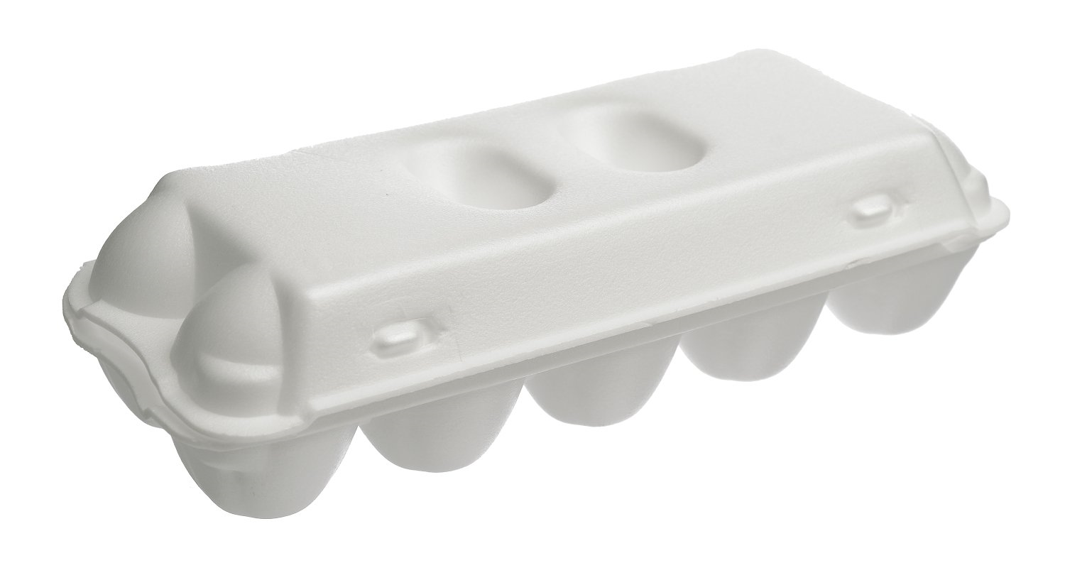 Упаковка для яиц белая, ВПС