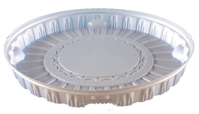Дно для торта d 300 мм (внутренний) белое, ПС (крышка 240356)