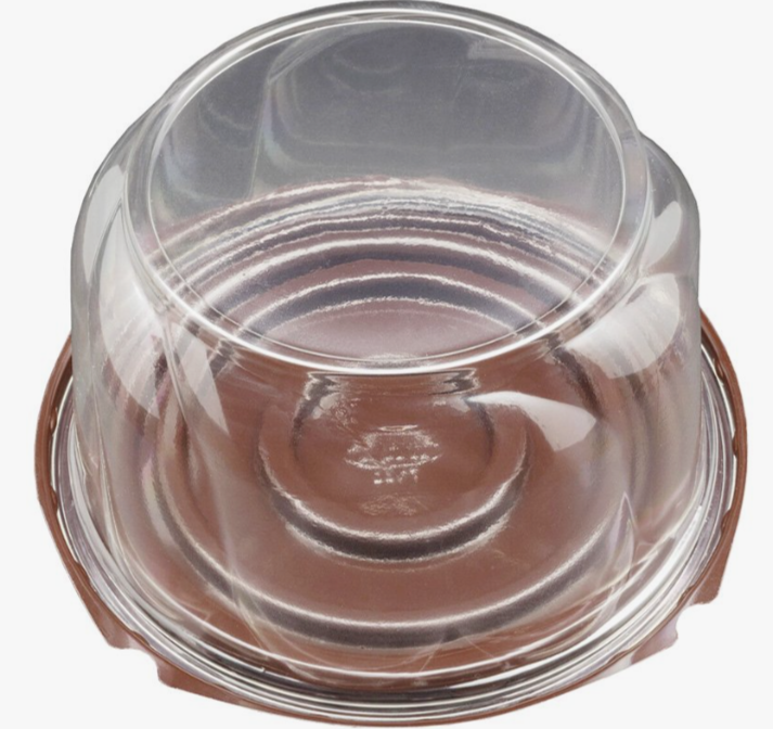 Крышка для торта 3700 мл d 242 мм h 123 мм, ПЭТ (дно 240407)