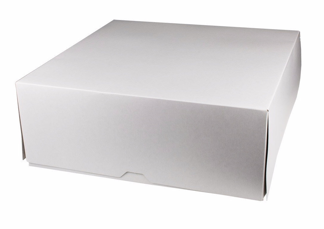 Короб для торта "Для транспортировки" 325х325 мм h 120 мм (внешние) белый, картон