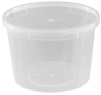 Банка 700 мл прозрачная d 122 мм h 87 мм плотный ПП (крышка в комплекте)