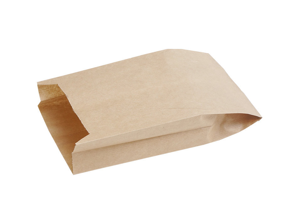 Пакет бумажный 200х80х30 мм крафт без печати, БУН, для хот-дога