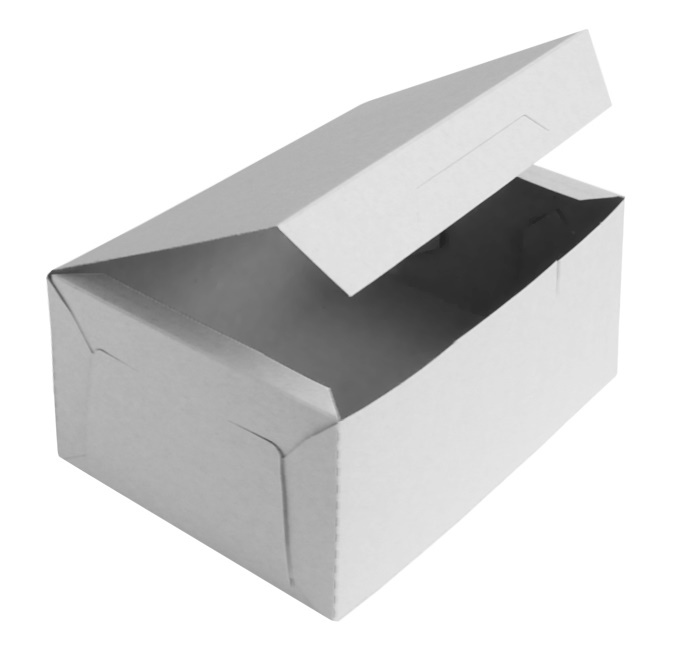 Коробка для десертов 1250 мл 150х110х75 мм белый картон