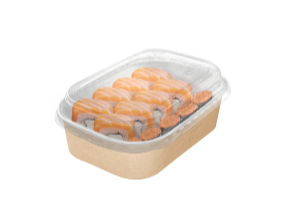 Крышка полукупол 197х141х26 мм ПЭТ (контейнер 272740, 272743, 272746)