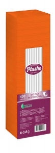 Салфетки оранжевые "Plushe Maxi Professional" 1 слой 24х24 см, 400 штук