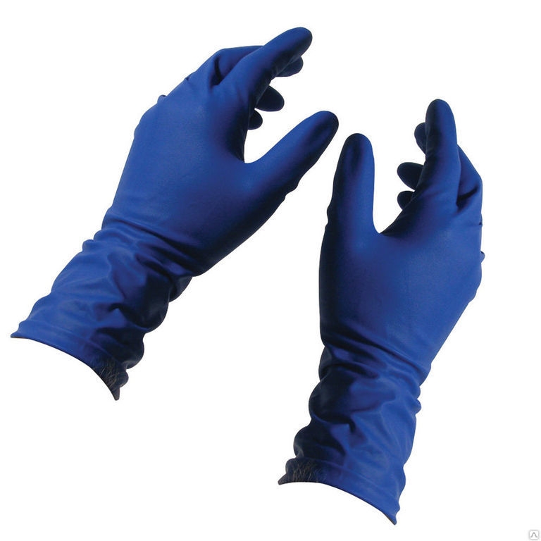 Перчатки латекс синие размер XL 50 шт/уп